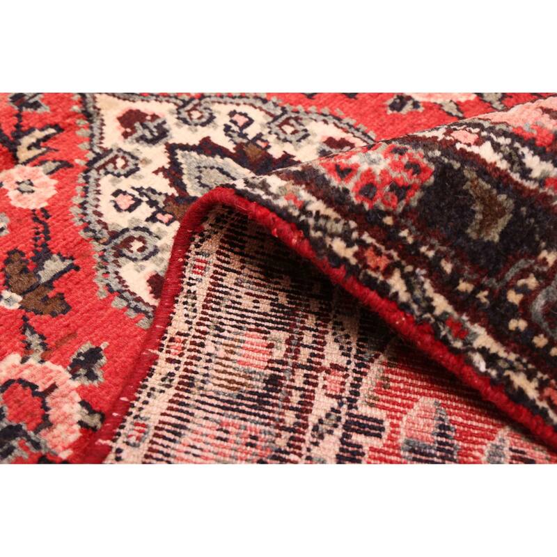 ECARPETGALLERY Hand-knotted Andelz Red Wool Rug - 2'8 x 11'6