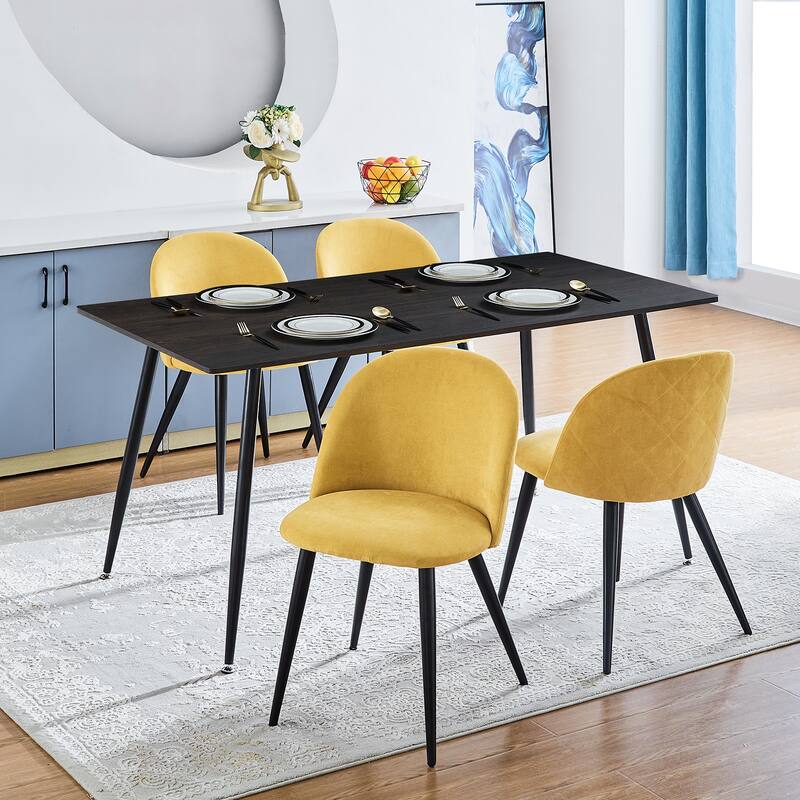 Carson Carrington MidCentury Modern Velvet Dining Chair Set of 2 On