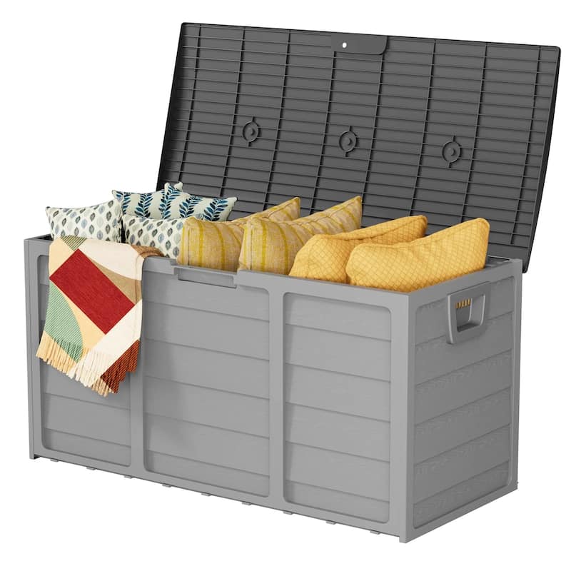 75 Gallon Outdoor Patio Durable Resin Storage Deck Box