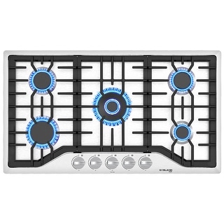 Gasland Chef 48'' Stainless Steel Natural Gas 6 Burner Cooktop and Griddle