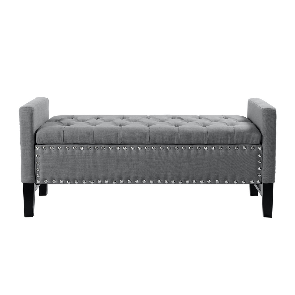 Gray shop bedroom bench
