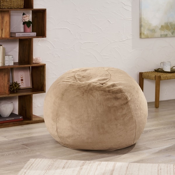 Wibaux 3 Foot Bean Bag by Christopher Knight Home Bed Bath & Beyond