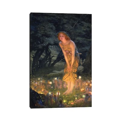 iCanvas "Midsummer's Eve" by Edward Robert Hughes Canvas Print