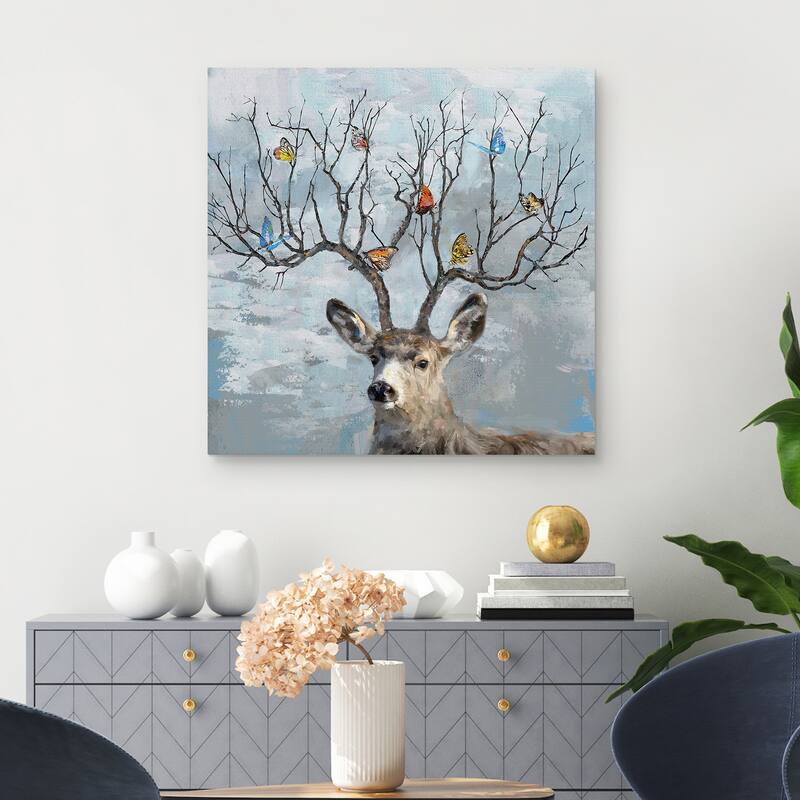 Nearest & Deerest by Studio Arts Canvas Art Print