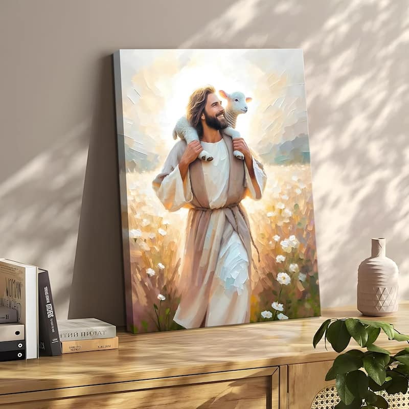 Jesus Canvas Wall Art Print Christian Wall Decor Poster Painting
