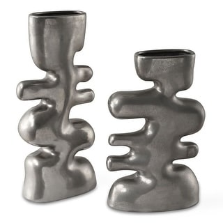 Uttermost 18145 Free Flowing 14-1/4" Tall Ceramic Vase - Set of 2