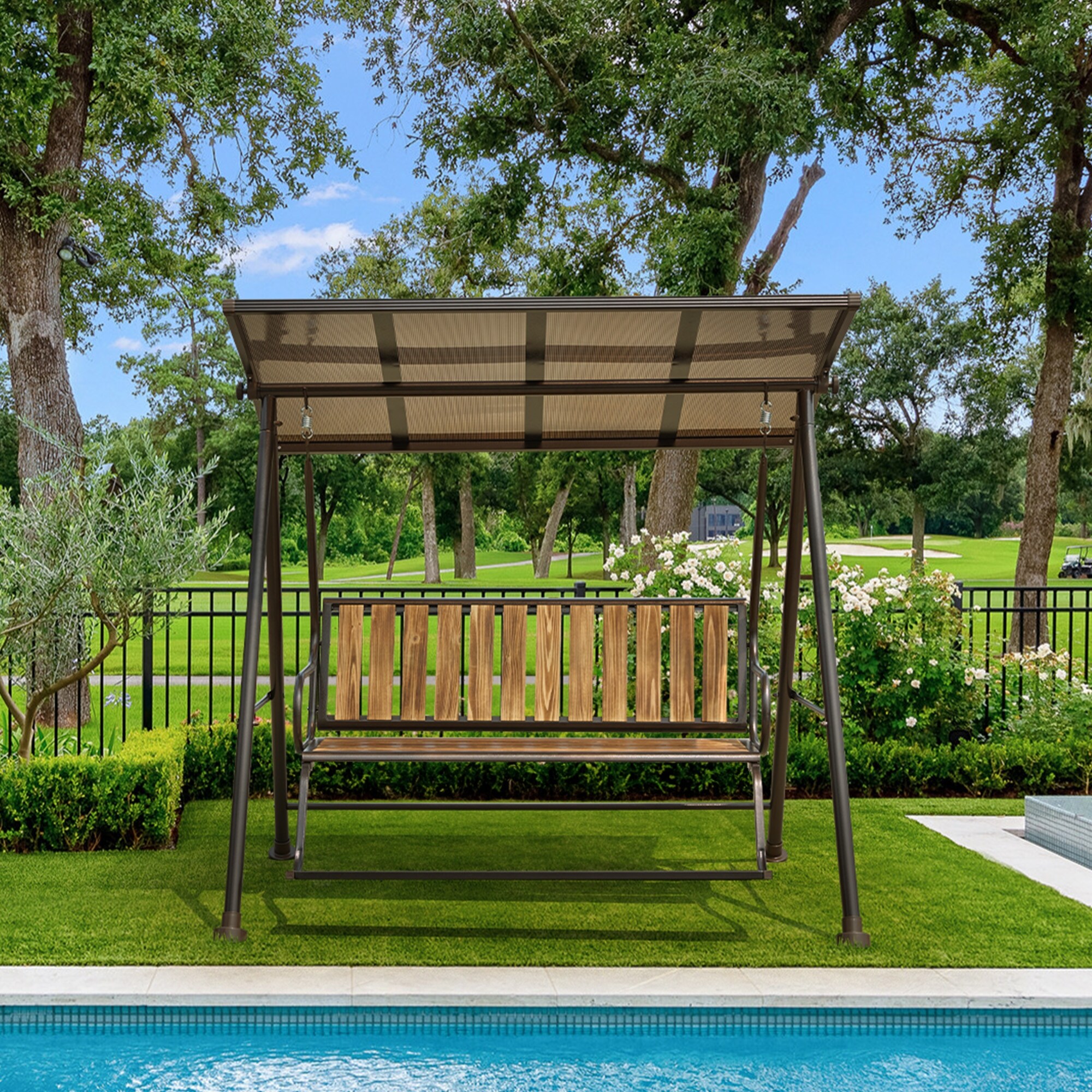 Garden swing seat bed outlet