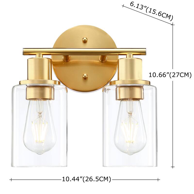 2-Light Bathroom Light Fixtures