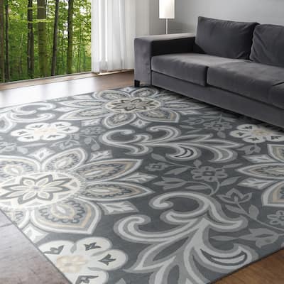 Carrington Bohemian & Eclectic Floral & Botanical Indoor Area Rug
