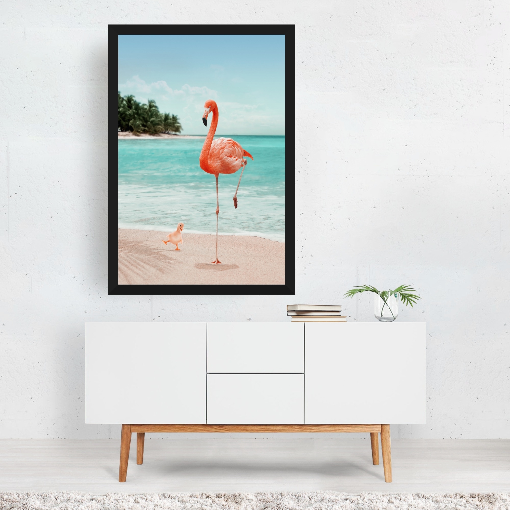 Wannabe Flamingo Poster