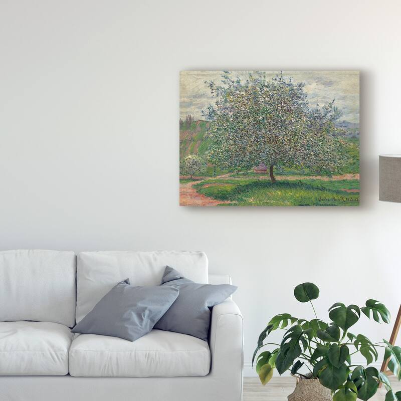 Claude Monet 'Le Pommier, 1879 ' Canvas Art