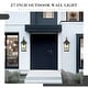 preview thumbnail 9 of 15, Farmhouse Outdoor Wall Lantern Exterior Carriage Light for Porch