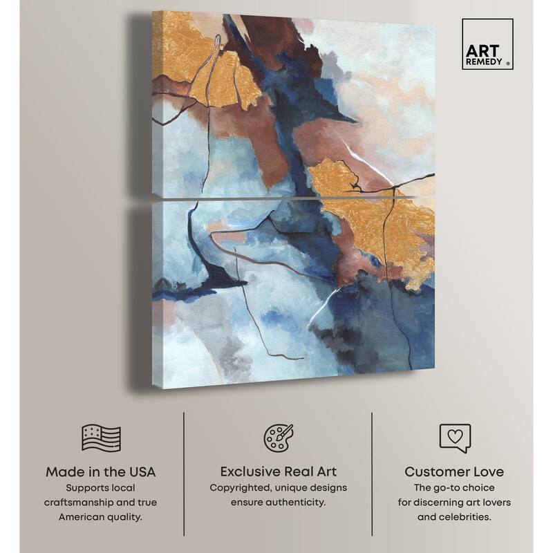 Heaven and Earth Canvas Set of 2 by Art Remedy, Gallery Wrapped