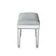 preview thumbnail 2 of 8, Dressing stool 18"Wx 14"D x 18"H in antique silver paint