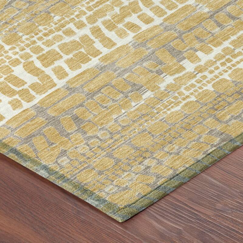 Machine Washable Indoor/ Outdoor Modern Winfield Chantille Rug