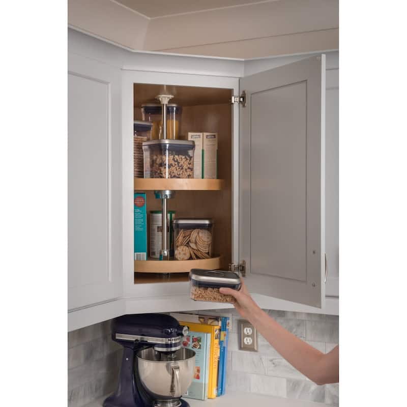 Hardware Resources LSR2-SET Series 24 Inch Full Circle 2 Shelf Lazy