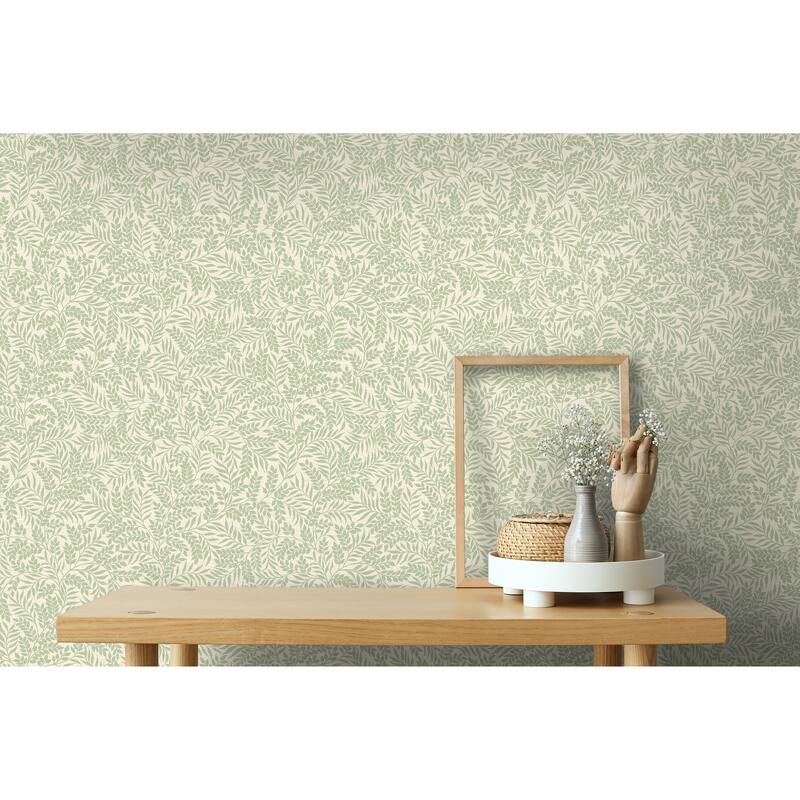 Mini Leaf Trail Non-pasted Wallpaper – 396 in x 20.8 in