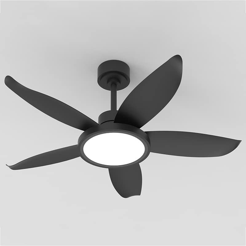42-inch Eye-Protecting Light Source Walnut-Coloured Fan Blades High Airflow Plug-and-Play Fan Blades ABS Ceiling Fan Light