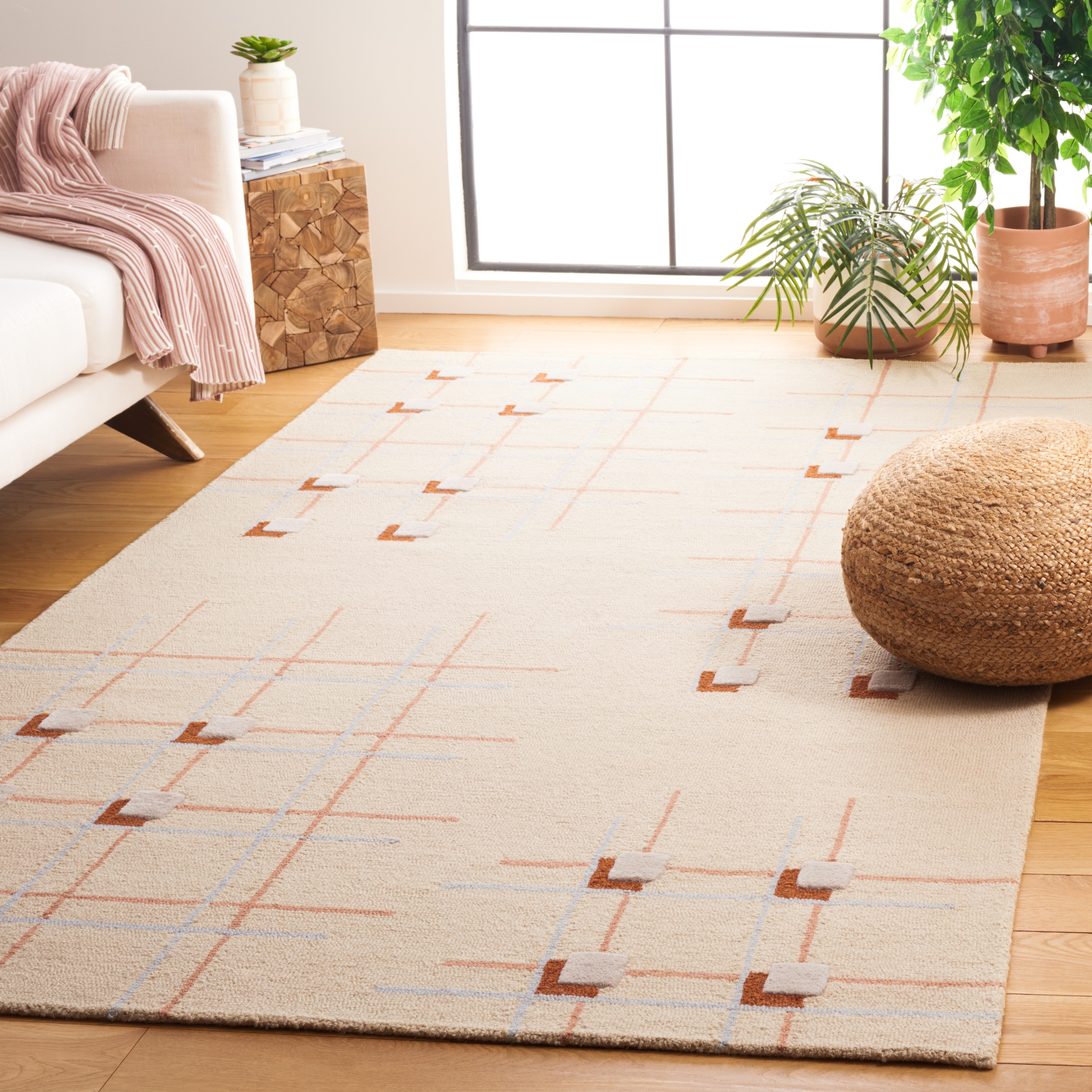 SAFAVIEH Handmade Genre Svjetlana Mid-Century Modern Wool Rug