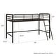 preview thumbnail 16 of 14, Avenue Greene Avery Junior Twin Metal Loft Bed