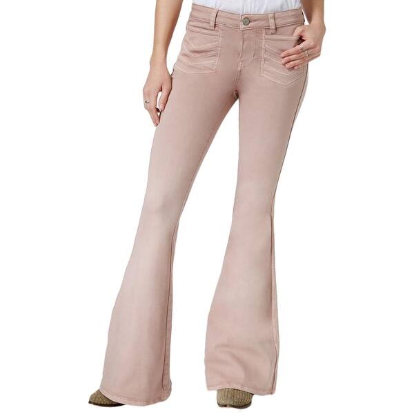 Shop Free People Womens Bell Bottom Jeans Flare Leg Solid Overstock 16282499