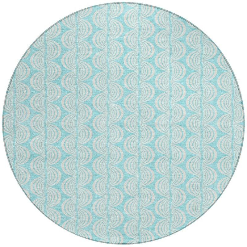 HomeRoots Ogee Transitional Rectangle Outdoor Rug