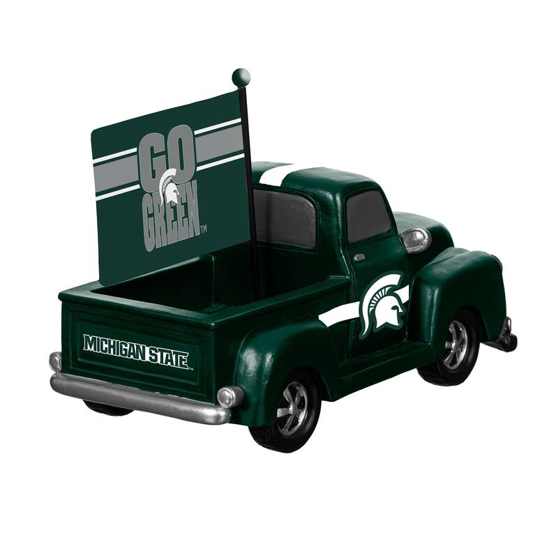NCAA Rally Truck Garden Statue with Team Flag