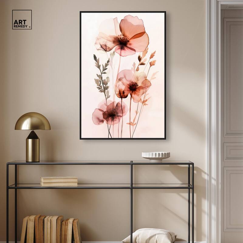 Petal Dye II Canvas by Art Remedy