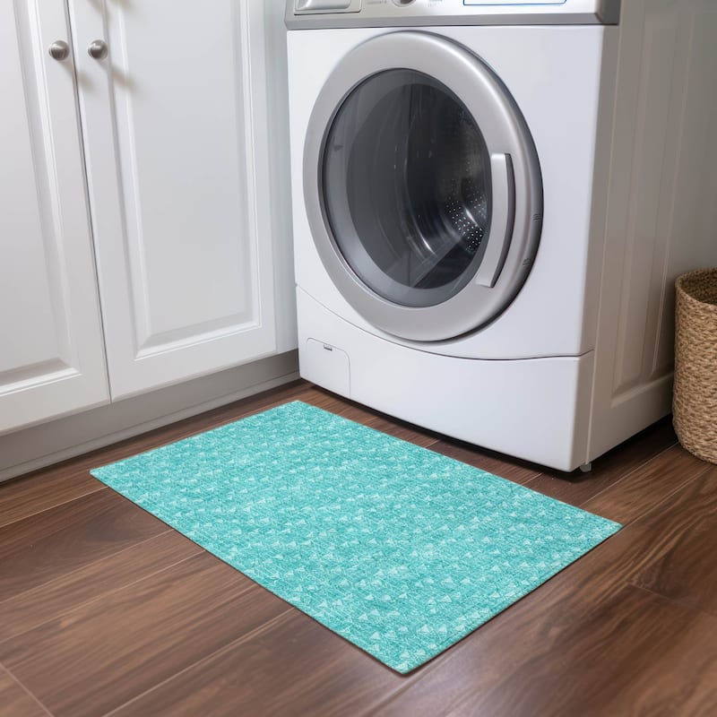 Pave Abstract Shapes Weather Resistant Timeless Fusion Outdoor Rug