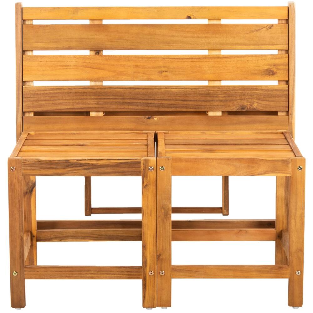 SAFAVIEH Outdoor Amina Transformer Bench - 63Wx20Dx32H