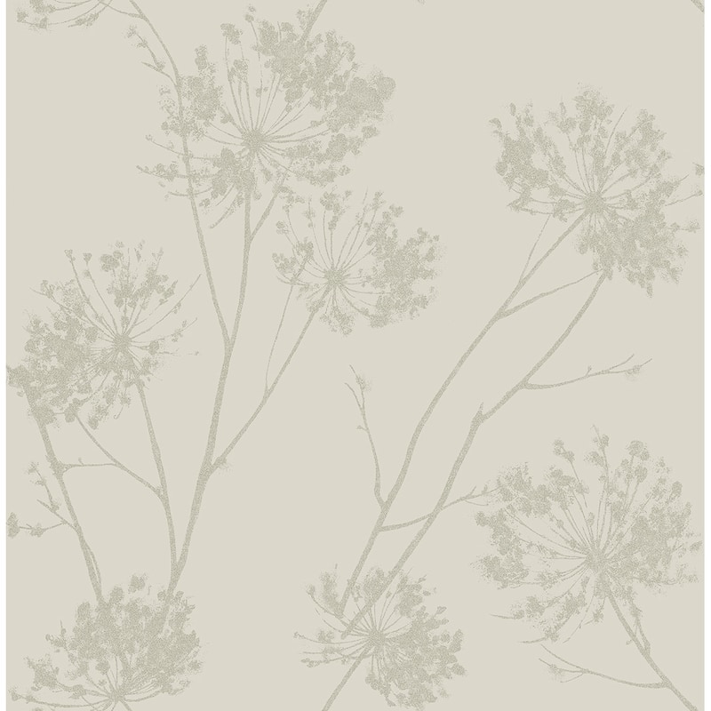 Seabrook Designs Wild Grass Glass Beaded Unpasted Wallpaper