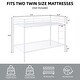 preview thumbnail 26 of 31, Twin Over Twin Metal Bunk Bed, Low Profile, Ladder, High Guardrail