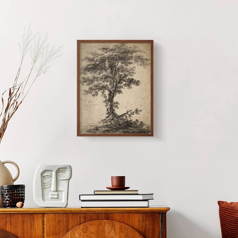 Vintage Sketch CII -Framed Print
