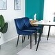 preview thumbnail 3 of 18, Modern Dining Room Furniture Metal Legs Fabric Dining Chair, Set of 2