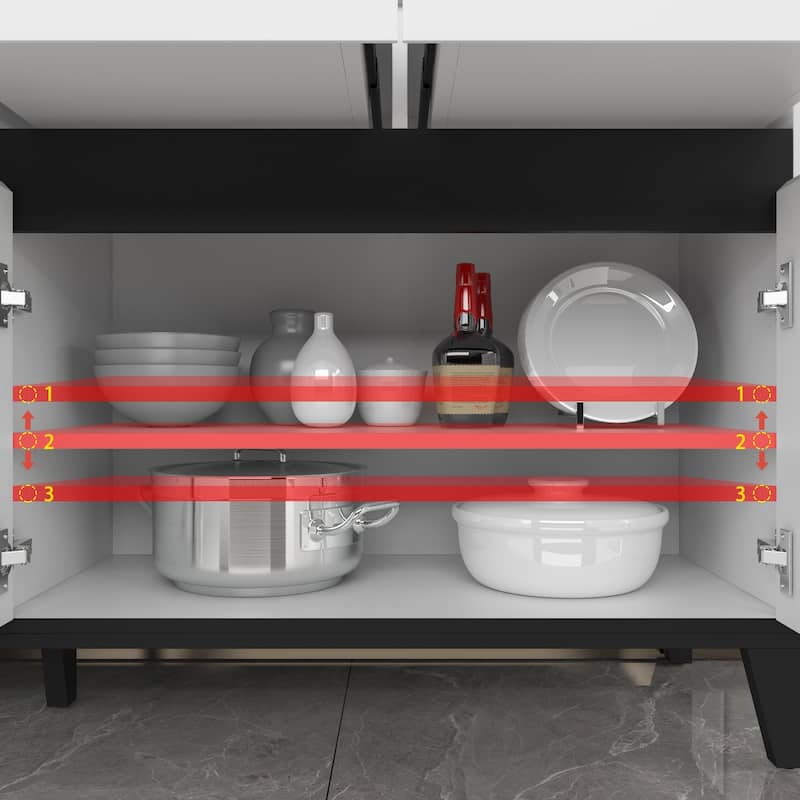 Modern Buffet Storage Bookcase Cabinet Table Living Room Kitchen Chest