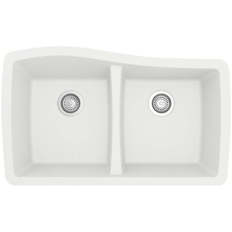 Karran USA QU-720 Quartz QU 33-1/2" Undermount Double Basin Quartz