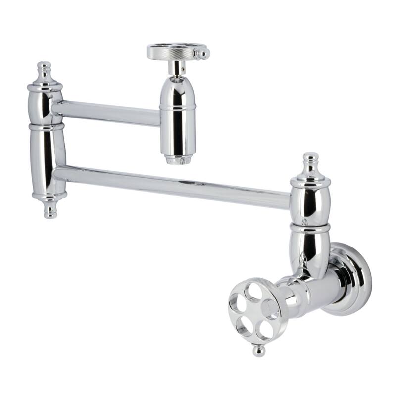 Wendell Two-Handle 1-Hole Wall Mount Pot Filler Faucet