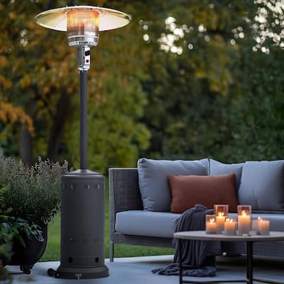 Powder-Coated Propane Gas Outdoor Heater with Wheels, ETL Certified