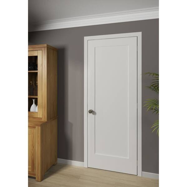 Frameport Shk Pd F1p 6 2 3x3 Shaker 36 By 80 Flat 1 Panel Interior Slab Passage Door Primed