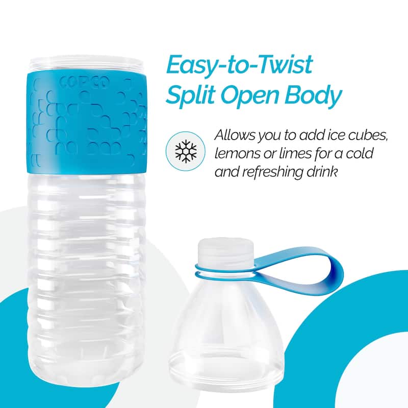 Copco Hydra BPA Free Tritan Water Bottle Set Leak Proof & Dishwasher Safe