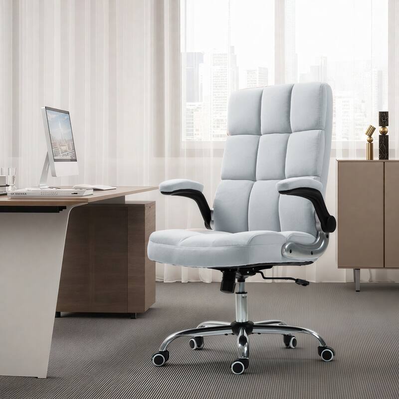 AVAWING Velvet Office Chair Executive Computer Desk Chair