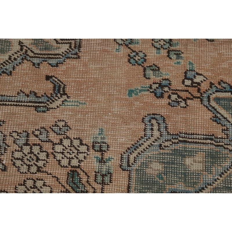 Vintage Tabriz Persian Area Rug Handmade Traditional Wool Carpet - 6'7" x 9'7"