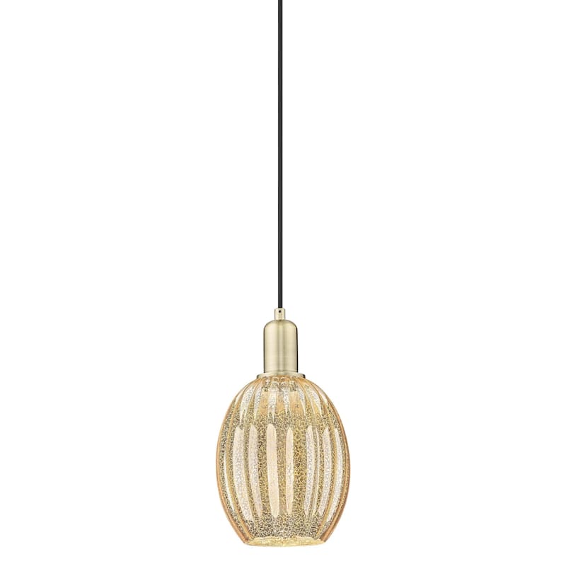 Innovations Lighting 716-1P-12-6 Preston Pendant Preston 6" Wide Mini - Antique Brass / Mercury
