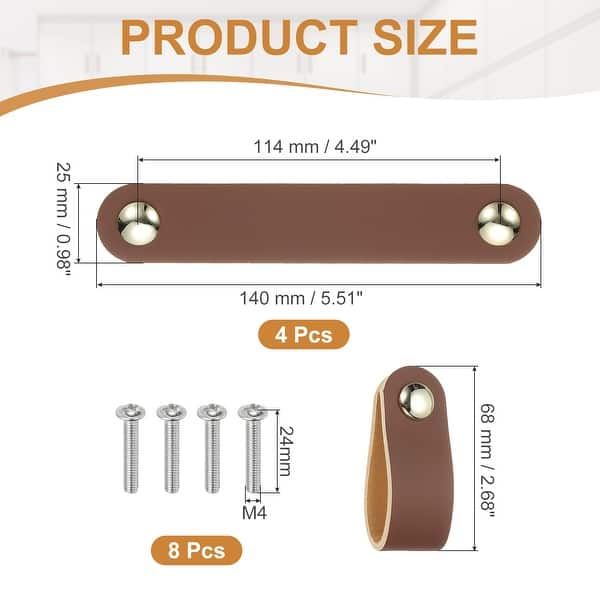 leather knobs for dresser Drawer Pulls, Leather Handle Double Hole Cabinet with Screw Bathroom - Bed Bath & Beyond winter:Classic Lace-Ups