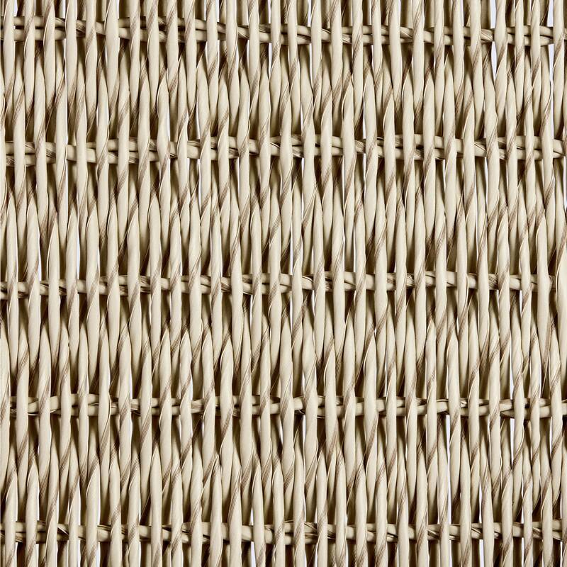 Christopher Knight Home - Outdoor Acacia Wood Dining Arm Chair with Wicker Back and Waterproof Cushions