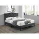 Grace by Ovis Upholstered Button-tufted Platform Bed Frame - Charcoal - Queen