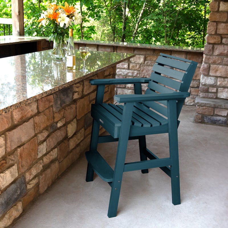 HIGHWOOD Weatherly Bar Height Armchair - Nantucket Blue