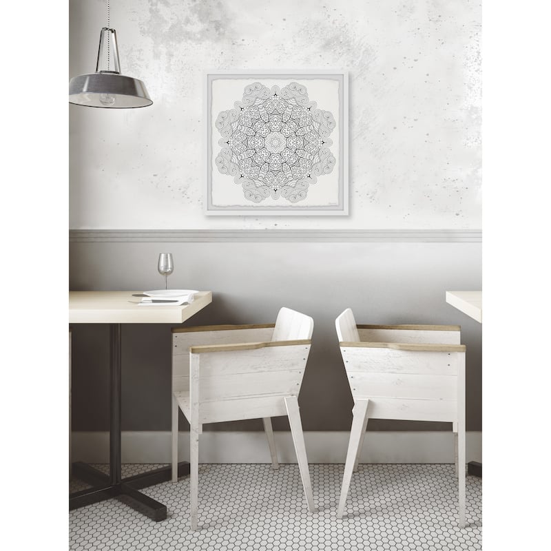 Mandala Hearts Framed Print
