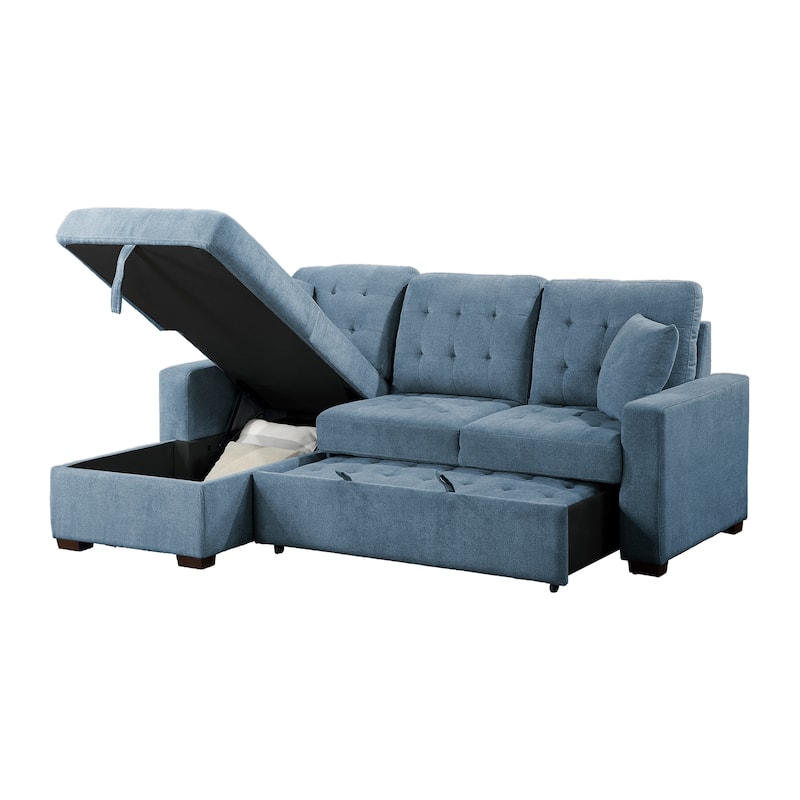 Almeria 2-Piece Sectional Sofa with Pull-out Bed and Left Chaise