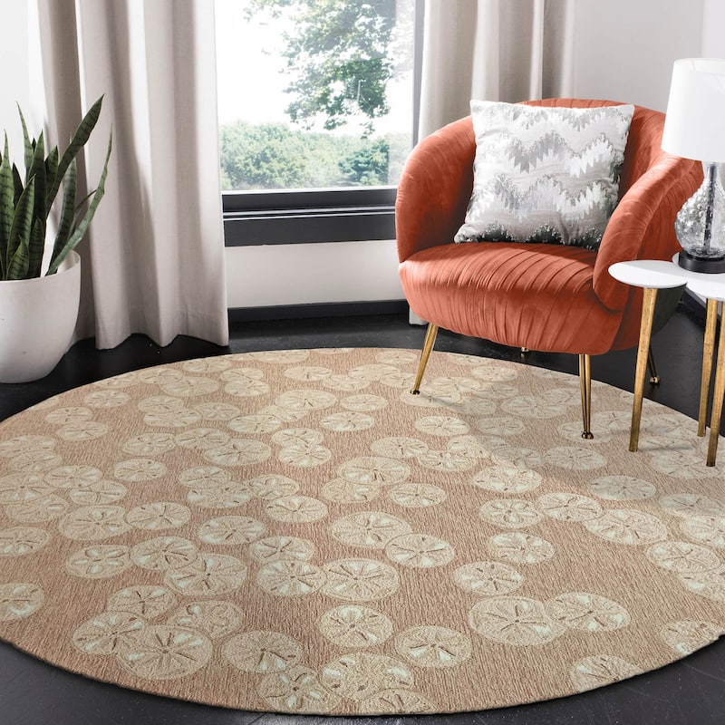 Liora Manne Capri Sea Biscuit Indoor/Outdoor Area Rug Seafoam 1'8" x 2'6"